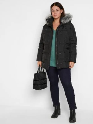 Kurtka pikowana z kapturem bonprix