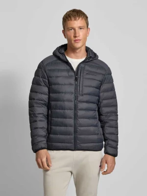 Kurtka pikowana z kapturem i logo Champion