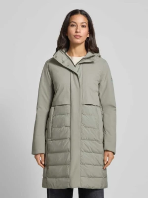 Kurtka pikowana z kapturem i wpuszczanymi kieszeniami camel active