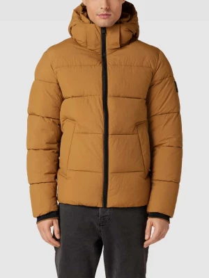 Kurtka pikowana z kapturem model ‘CRINKLE NYLON PUFFER JACK’ CK Calvin Klein