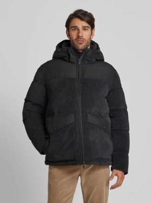 Kurtka pikowana z kapturem model ‘Odope’ Boss Orange