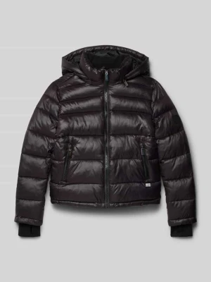 Kurtka pikowana z kapturem model ‘Wolves’ CARS JEANS