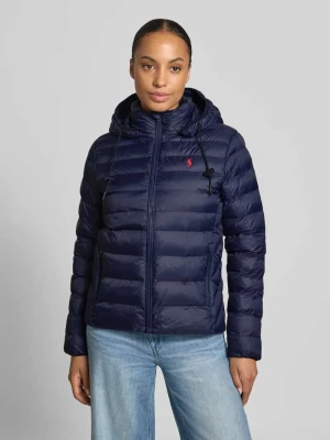 Kurtka pikowana z kapturem Polo Ralph Lauren Granatowy