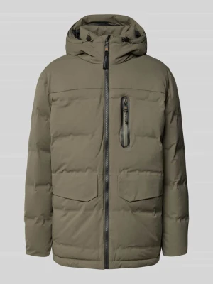 Kurtka pikowana z kieszeniami z patkami Camel Active Khaki