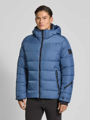 Kurtka pikowana z kieszeniami zapinanymi na zamek błyskawiczny model ‘LUKA2’ Fire + Ice