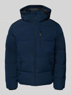 Kurtka pikowana z kieszeniami zapinanymi na zamek błyskawiczny model ‘OWEN’ jack & jones