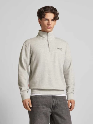 Sweter z kołnierzem i wyhaftowanym logo model ‘Essential’ Superdry