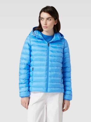 Kurtka pikowana z kieszeniami zapinanymi na zamek błyskawiczny Tommy Hilfiger Królewski niebieski
