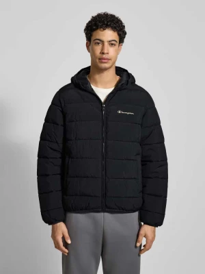 Kurtka pikowana z logo i wpuszczanymi kieszeniami Champion