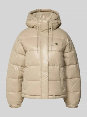 Kurtka pikowana z logo model ‘SHINE PUFFER JACKET’ Calvin Klein Jeans