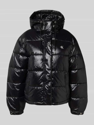Kurtka pikowana z logo model ‘SHINE PUFFER JACKET’ Calvin Klein Jeans