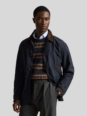 kurtka pikowana z mieszanka bawełny, krój regular fit Polo Ralph Lauren Granatowy