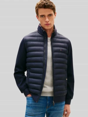 kurtka pikowana z mieszanka bawełny, krój regular fit Tommy Hilfiger Granatowy