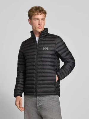 Kurtka pikowana z nadrukiem z logo Helly Hansen Czarny