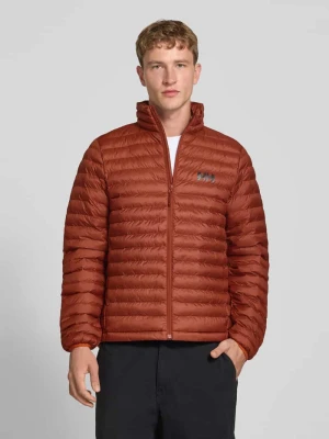 Kurtka pikowana z nadrukiem z logo Helly Hansen Terakotowy