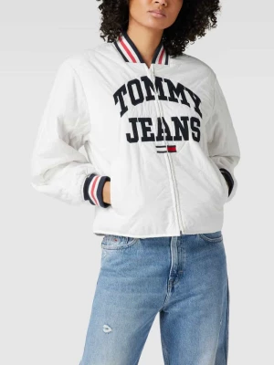Kurtka pikowana z napisem z logo Tommy Jeans