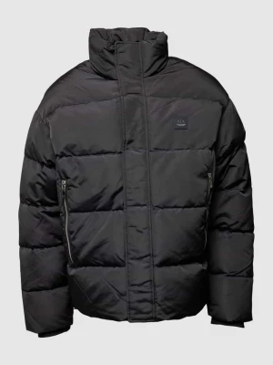 Kurtka pikowana z naszywką z logo i wypełnieniem puchem i pierzem Armani Exchange