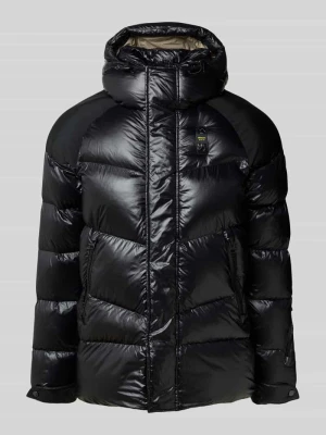 Kurtka pikowana z naszywką z logo model ‘CROWN’ Blauer Usa