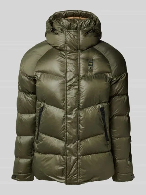 Kurtka pikowana z naszywką z logo model ‘CROWN’ Blauer Usa
