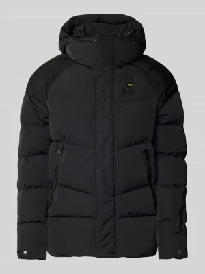 Kurtka pikowana z naszywką z logo model ‘CROWN’ Blauer Usa