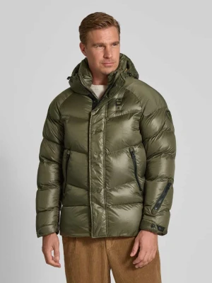 Kurtka pikowana z naszywką z logo model ‘CROWN’ Blauer Usa