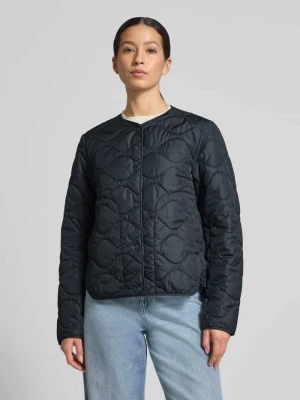 kurtka pikowana z okrągłym dekoltem camel active