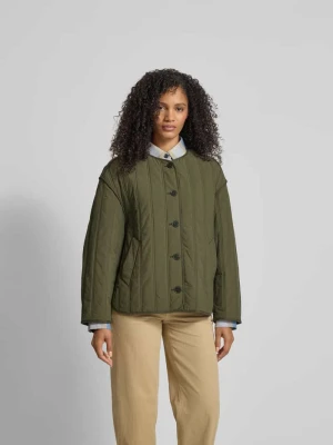 Kurtka pikowana z okrągłym dekoltem Closed Khaki
