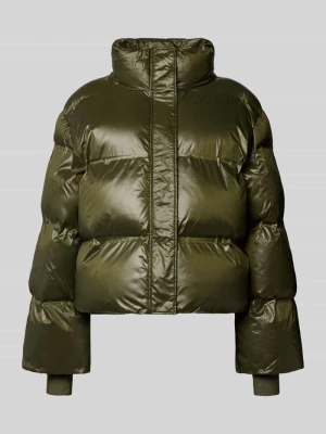 Kurtka pikowana z plisą model 'Rhea' NEO NOIR Khaki