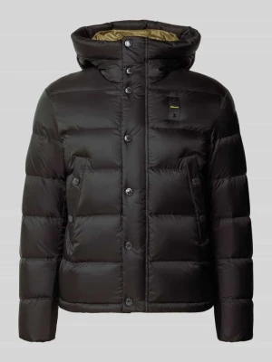 Kurtka pikowana z wypełnieniem puchem i pierzem model 'CLIPPER' Blauer Usa Czarny