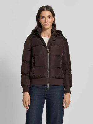 Kurtka pikowana z wypełnieniem z puchu i pierza Armani Exchange Ciemnobrązowy