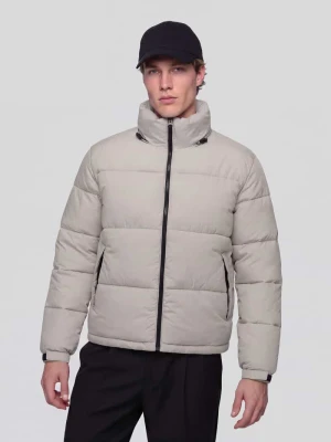 Kurtka pikowana z wysoką stójką model 'ONSMAVERICK' Only & Sons Piaskowy