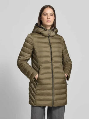 Płaszcz pikowany o kroju slim fit z zamkiem błyskawicznym dwustronnym Fuchs Schmitt Oliwkowy