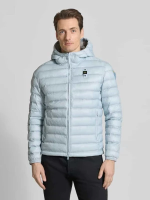 Kurtka pikowana z zamkiem błyskawicznym dwustronnym Model 'Charles' Blauer Usa