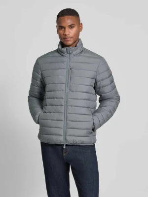 Kurtka pikowana z zamkiem błyskawicznym dwustronnym model ‘ERION’ SAVE THE DUCK