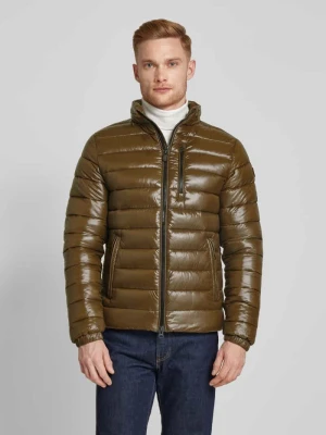 Kurtka pikowana z zamkiem błyskawicznym dwustronnym model ‘Holden’ SAVE THE DUCK