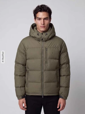 Kurtka pikowana z zamkiem błyskawicznym dwustronnym Polo Ralph Lauren Oliwkowy