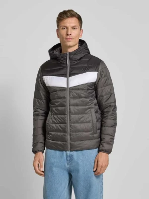 Kurtka pikowana z zamkiem błyskawicznym jack & jones