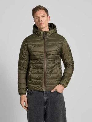 Kurtka pikowana z zamkiem błyskawicznym jack & jones