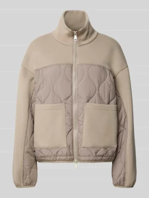 Kurtka pikowana zapinana na dwustronny zamek błyskawiczny WHITE LABEL