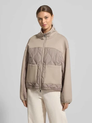 Kurtka pikowana zapinana na dwustronny zamek błyskawiczny WHITE LABEL