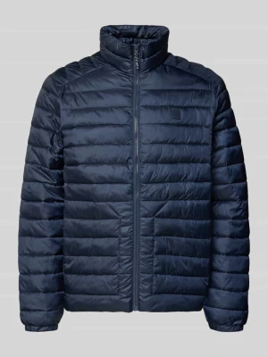 Kurtka pikowana ze stójką i kieszeniami zapinanymi na zamek błyskawiczny jack & jones