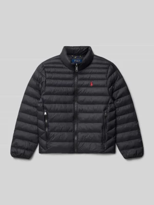 Kurtka pikowana ze stójką i wyhaftowanym logo Polo Ralph Lauren Teens