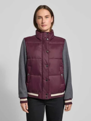 Kurtka pikowana o kroju regular fit ze stójką milano italy