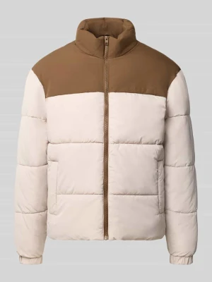 Kurtka pikowana ze stójką model 'RAZE' Jack&Jones Beżowy
