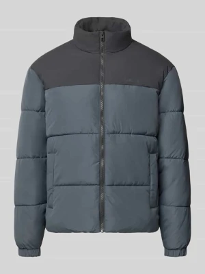 Kurtka pikowana ze stójką model 'RAZE' Jack&Jones Kamienny