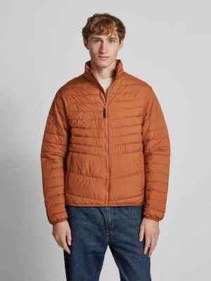 Kurtka pikowana ze stójką model ‘STATE’ Jack&Jones Pomarańczowy