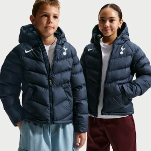 Kurtka piłkarska z kapturem i syntetycznym wypełnieniem dla dużych dzieci Tottenham Hotspur Nike - Niebieski