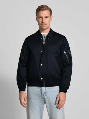 Kurtka pilotka o kroju regular fit z dodatkiem bawełny – Marc O'Polo × DFB Travel Collection