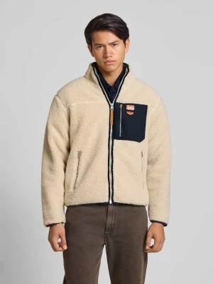 Kurtka polarowa ze stójką i kieszeniami zapinanymi na zamek błyskawiczny Superdry