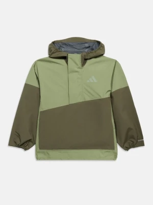 Kurtka przeciwdeszczowa Adidas Terrex ciemnozielony